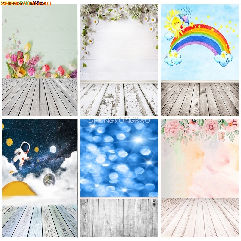 Photography Landscape - ไวนิลที่กําหนดเองการถ่ายภาพฉากหลังผนังและพื้นไม้ดอกไม้แผ่นภูมิทัศน์ Photo Studio พื้นหลัง MBD-04