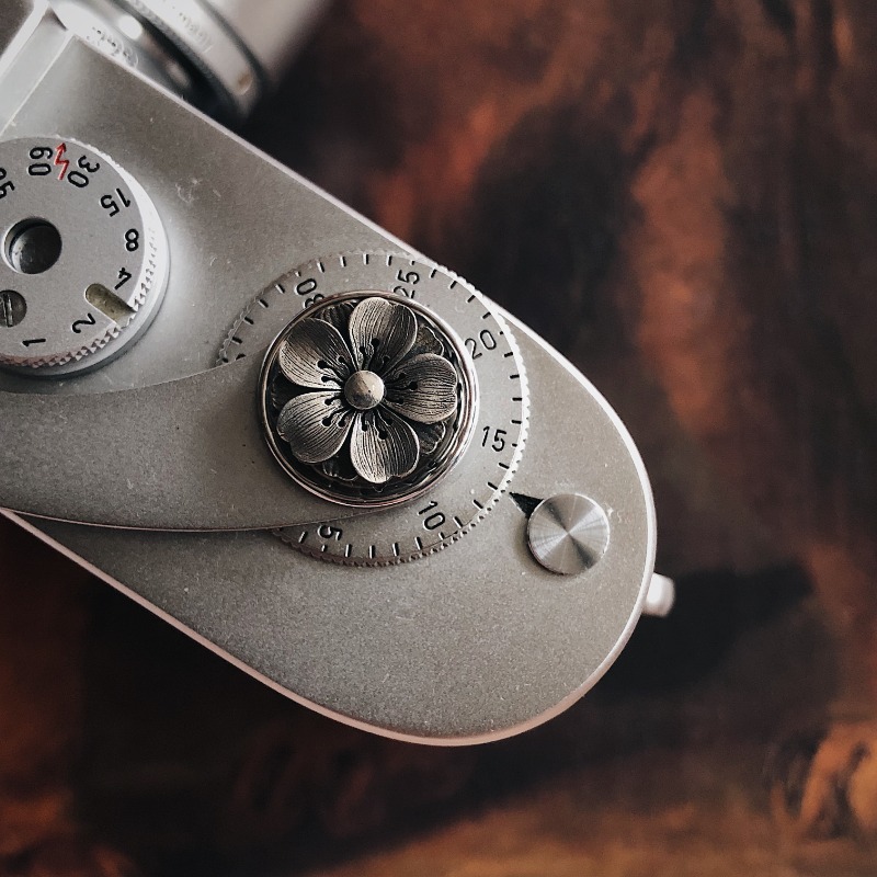 Fujifilm Camera X100Vi - ปุ่มชัตเตอร์กล้องแบบกำหนดเอง วัสดุสีเงิน ทำด้วยมือ สำหรับกล้อง Leica M11