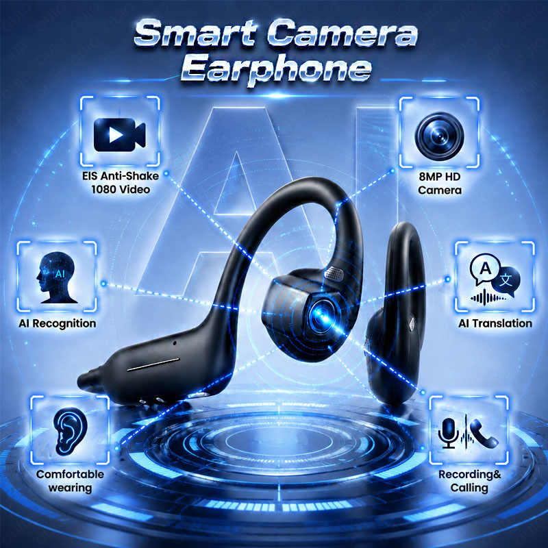 Photography Videography - หูฟังอัจฉริยะ AI รุ่นใหม่ พร้อมกล้อง HD 800W