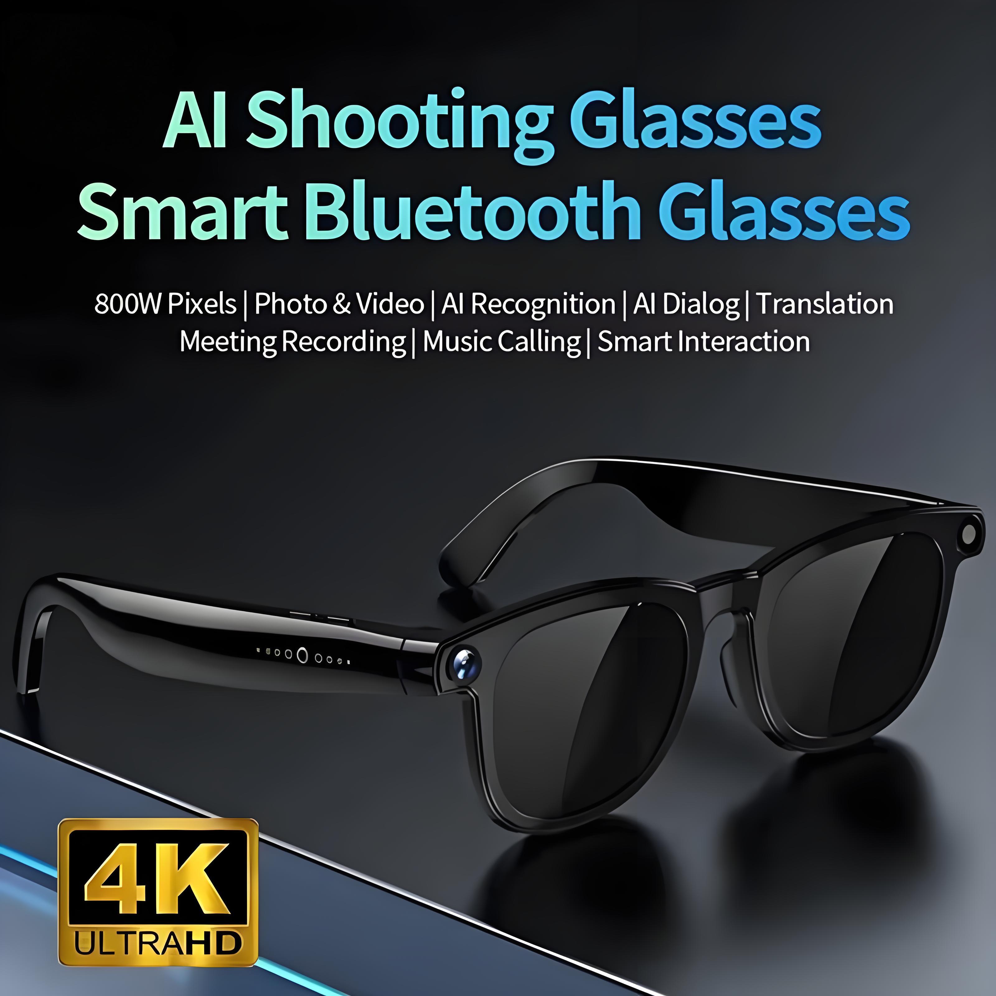 Photography With Ai - แว่นตาอัจฉริยะ AI รุ่นใหม่ กล้อง HD 800W