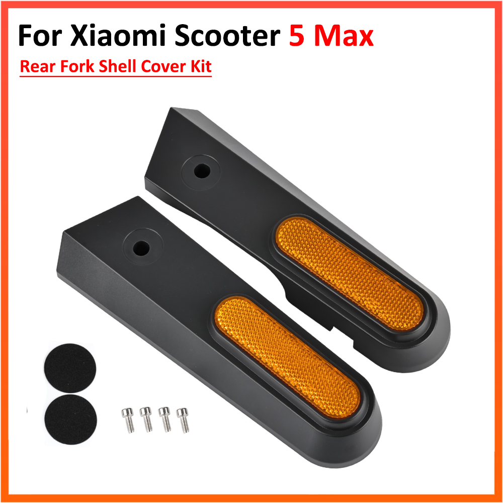 Reflector 5 In 1 - ฝาครอบโช้คหลังสำหรับสกู๊ตเตอร์ไฟฟ้า Xiaomi 5 Max แผ่นพลาสติกตกแต่งล้อ แผ่นสะท้อนแสง