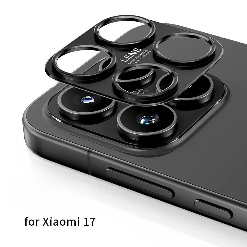 Photography Kit Pro Xiaomi 17 Ultra - ตัวป้องกันหน้าจอเลนส์กล้องโลหะสีดำสำหรับเสี่ยวมี่ 17 อัลตร้า 17 15T 15TPro
