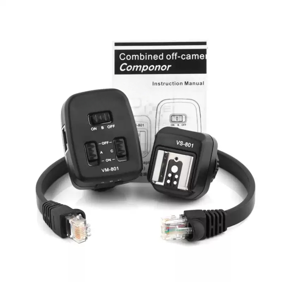 Speedlite Flash External - สายเคเบิลทริกเกอร์ซิงค์แฟลชนอกกล้อง TTL ความเร็วสูง สำหรับกล้อง Canon EOS
