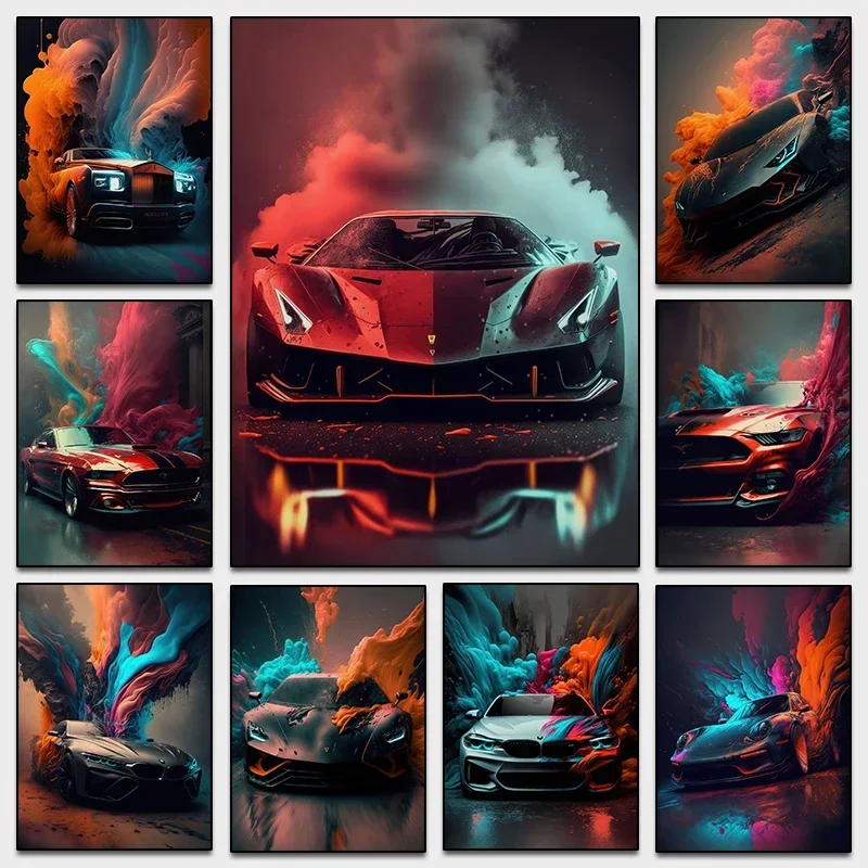 Photography Landscape - โมเดิร์น Lamborghini อนาคต Art Cabriolet Supercar