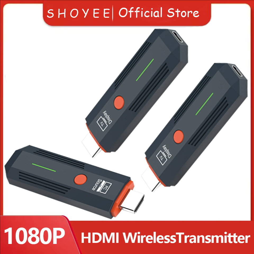 Photography Videography - เครื่องส่งสัญญาณและตัวรับสัญญาณวิดีโอ HDMI ไร้สาย 1080P, อะแดปเตอร์ดองเกิลทีวีสติ๊กสำหรับพีซี, กล้อง,
