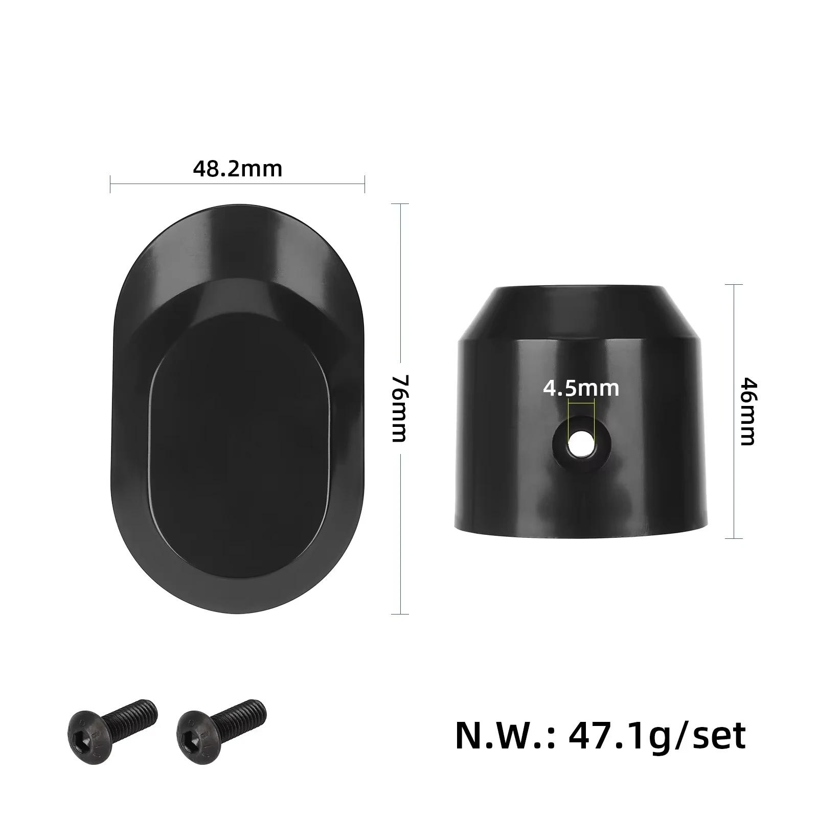 Reflector 5 In 1 - ฝาครอบตกแต่งโช้คหน้า 1 คู่ พร้อมฐานสะท้อนแสง สำหรับสกู๊ตเตอร์ไฟฟ้า Xiaomi