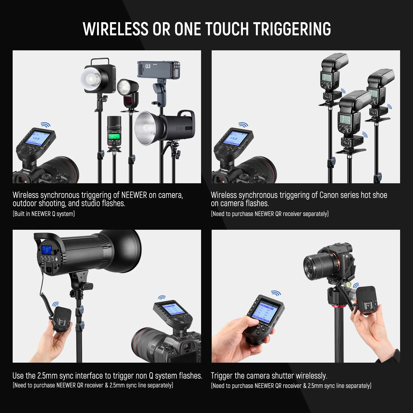 NEEWER QPRO TTL ตัวส่งสัญญาณแฟ - Speedlite Flash External บทวิจารณ์และราคา