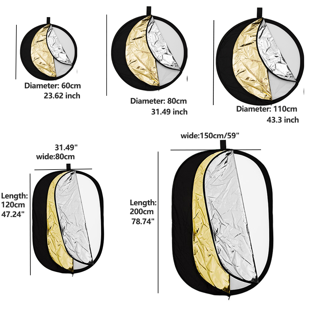 AMBITFUL การถ่ายภาพ 5 อิน 1 ตั - Reflector 5 In 1 บทวิจารณ์และราคา