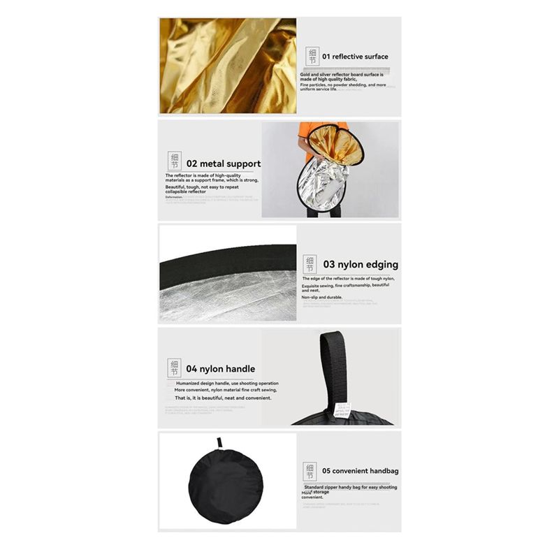 M01K 5 ใน 1 แผ่นสะท้อนแสงสำหรั - Reflector 5 In 1 บทวิจารณ์และราคา