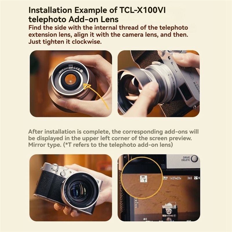 VILTROX WCL-X100VI เลนส์มุมกว้ - Fujifilm Camera X100Vi บทวิจารณ์และราคา