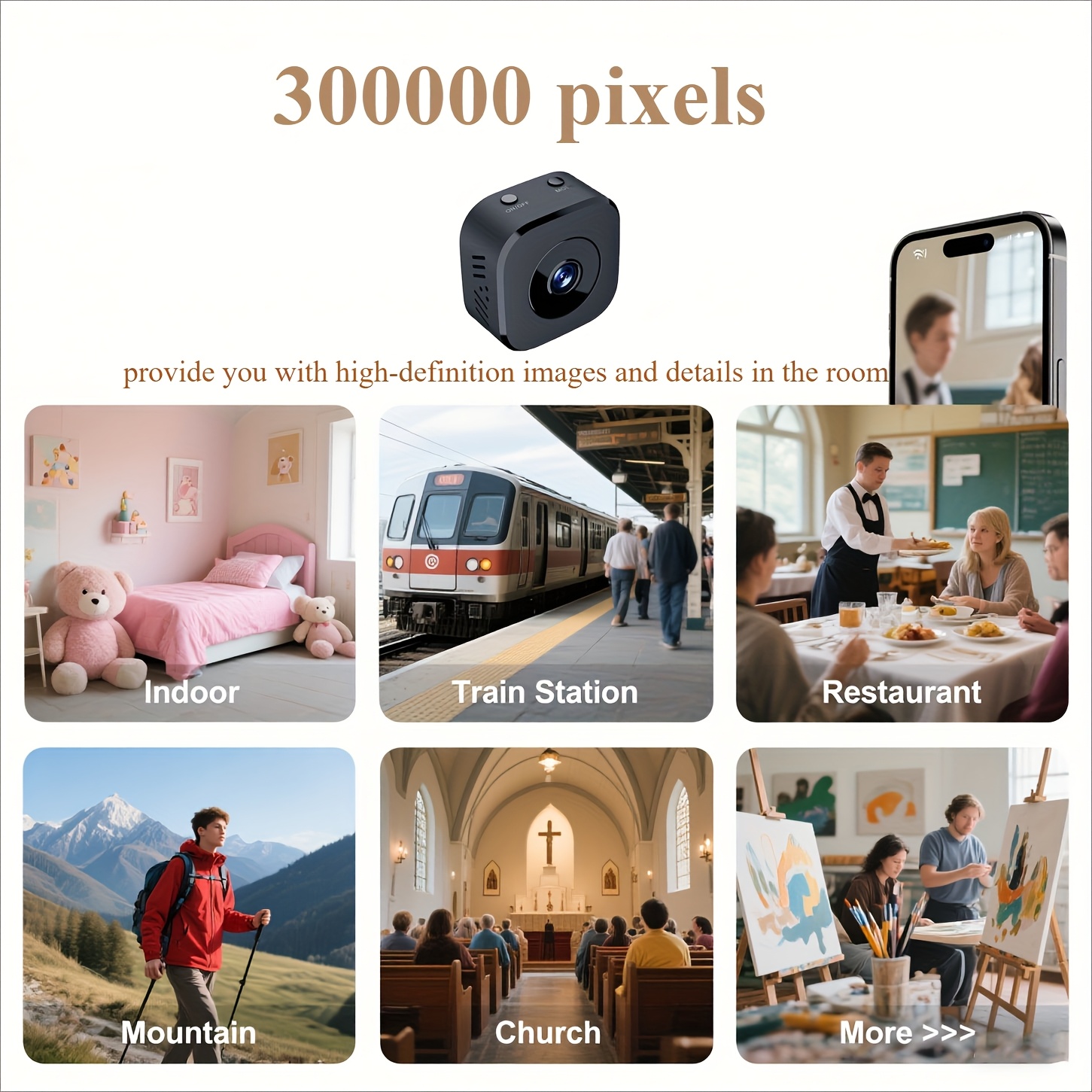 1080P HD Mini WiFi กล้องความปล - Photography Videography บทวิจารณ์และราคา