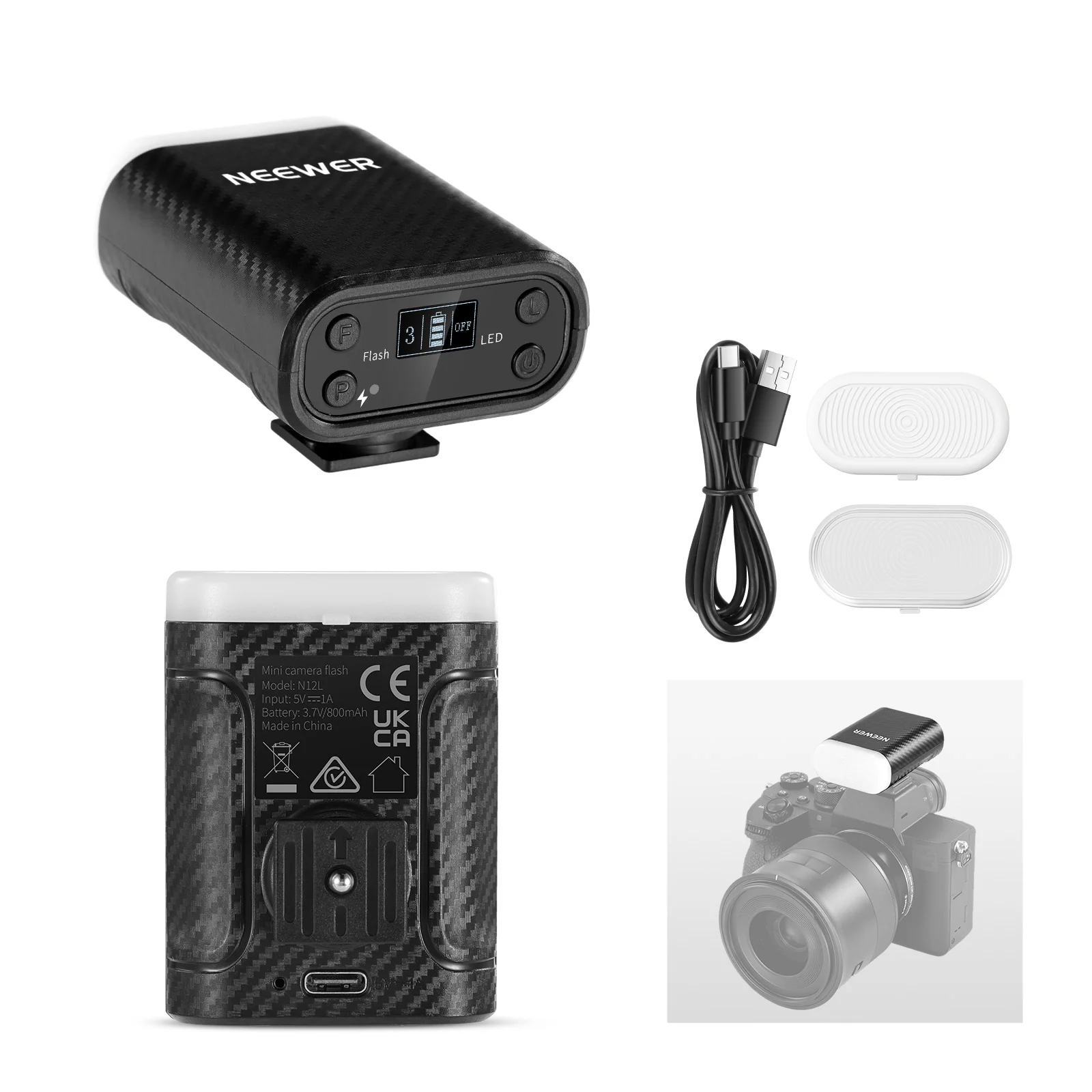 NEEWER N12L แฟลชพกพาขนาดเล็กแบ - Speedlite Flash External บทวิจารณ์และราคา