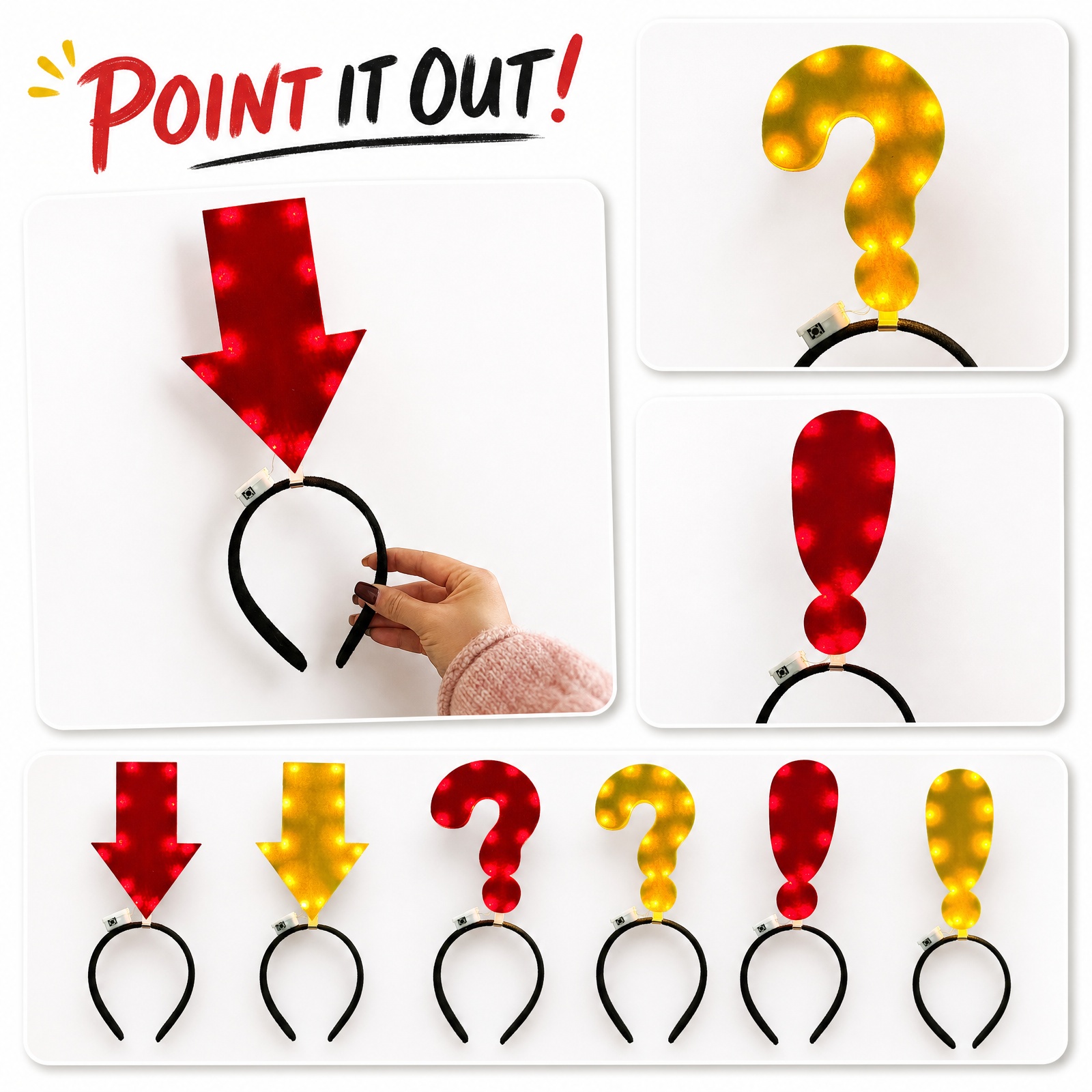 ที่คาดผมรูปลูกศร ตลก สร้างสรรค - Photography Questions บทวิจารณ์และราคา