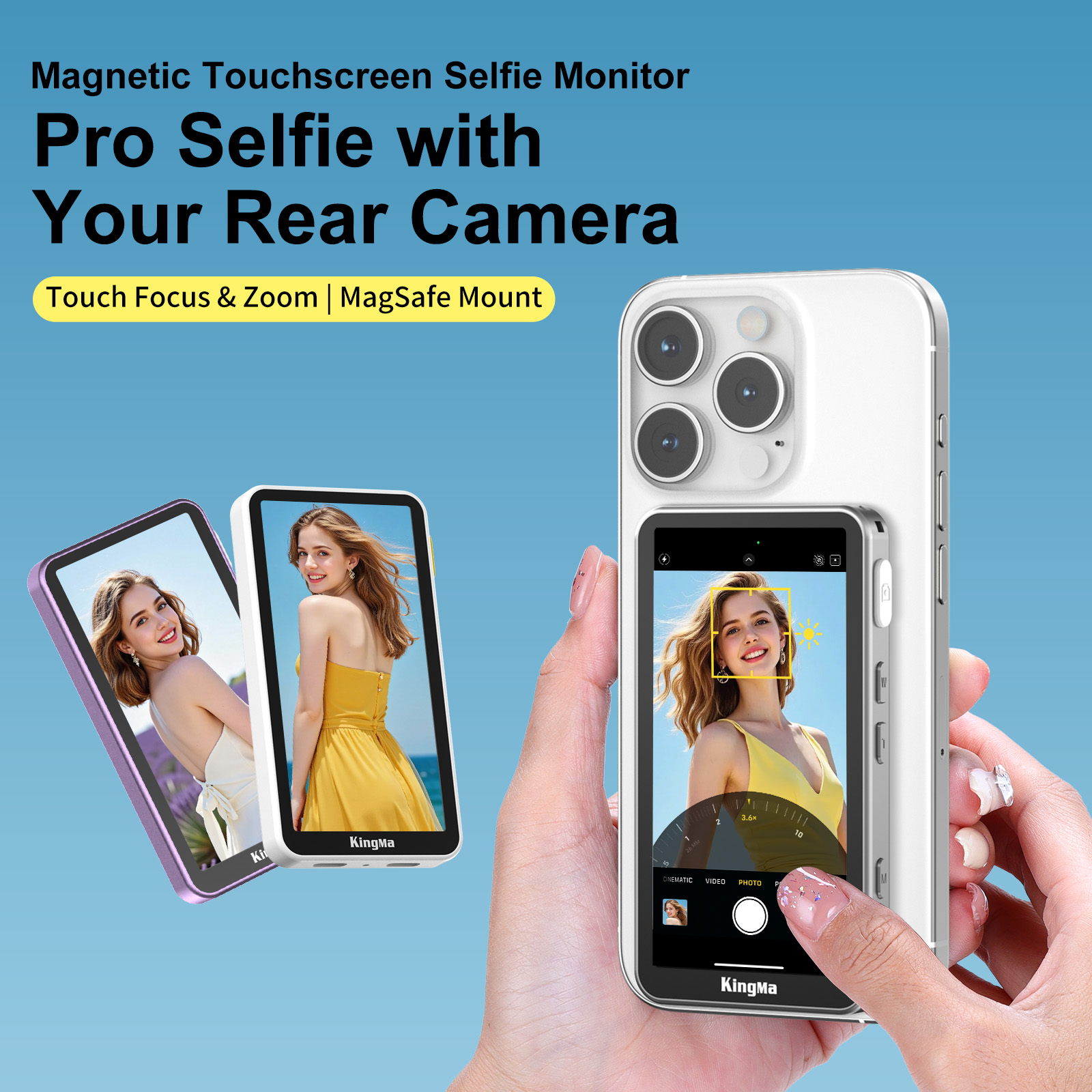 จอภาพเซลฟี่ Vlog สำหรับโทรศัพท - Photography Videography บทวิจารณ์และราคา