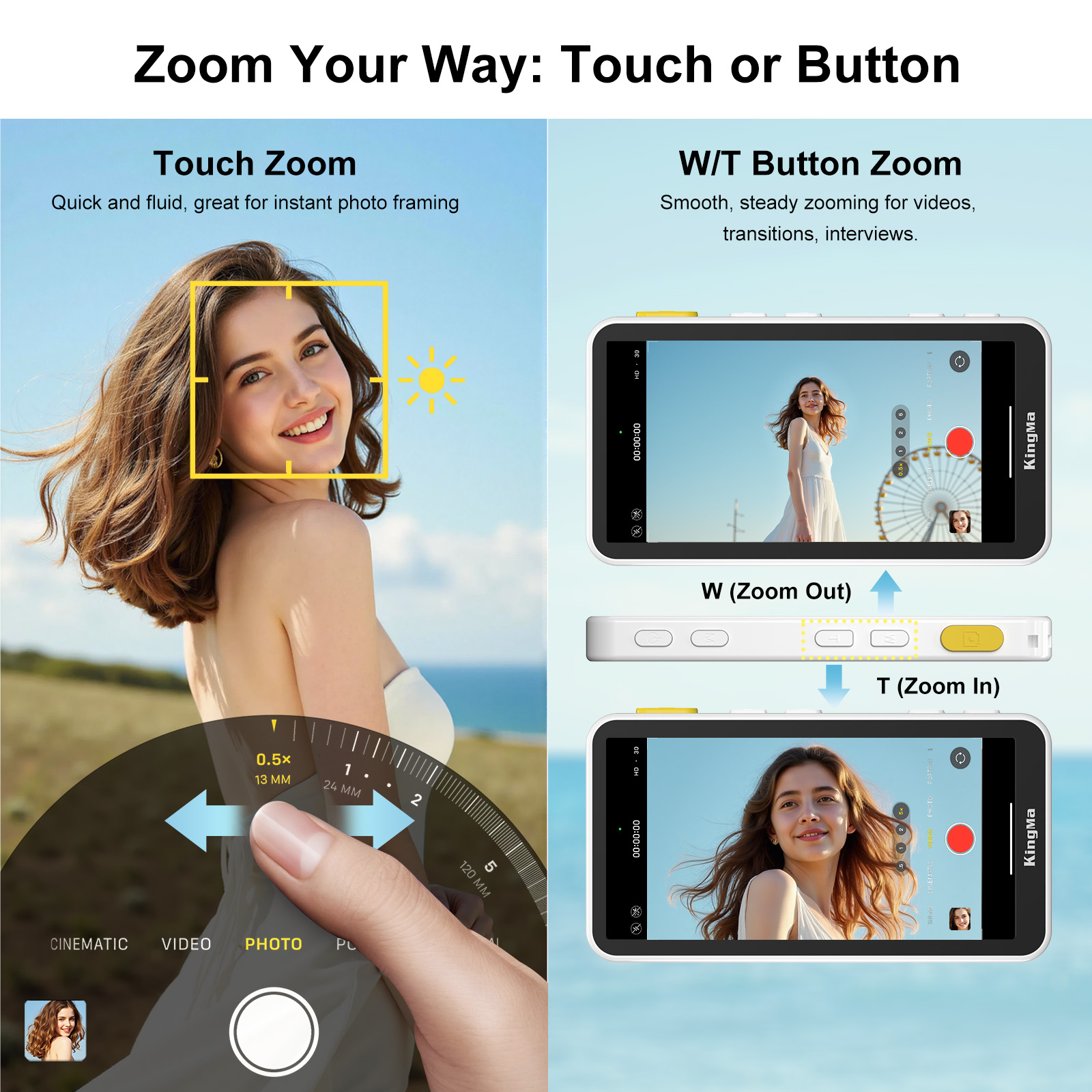 จอภาพเซลฟี่ Vlog สำหรับโทรศัพท - Photography Videography บทวิจารณ์และราคา