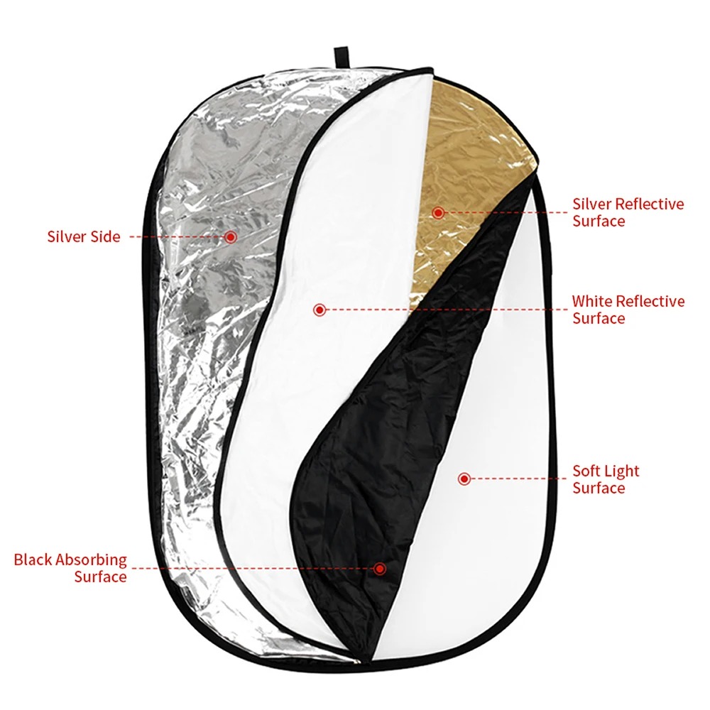 แผ่นสะท้อนแสงแบบพับได้ 5 in 1  - Reflector 5 In 1 บทวิจารณ์และราคา